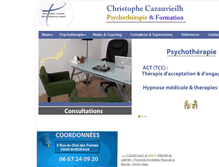 Tablet Screenshot of christophecazauvieilh.net